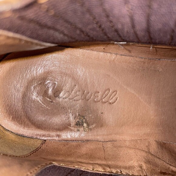 Madewell Bonham Boot Chelsea Western Ankle Bootie Cherry Wood Brown Leather Sz 8 - Picture 11 of 12